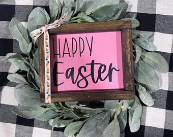 Happy Easter Sign|Easter Decor|Happy Easter Sign|Happy Easter|Bunny|DixieFarmDesigns