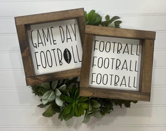 Football Sign|Game Day Sign|Football Decor|Home Decor|Rustic Sign|Farmhouse Decor|Football Season|DixieFarmDesignsLLC