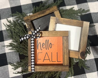 Hello Fall Sign|Fall Decor|Home Decor|Farmhouse|Pumpkin|DixieFarmDesignsLLC