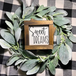 Sweet Dreams Sign|Farmhouse Decor|Bedroom Decor|Wood Sign|Home Decor|DixieFarmDesignsLLC