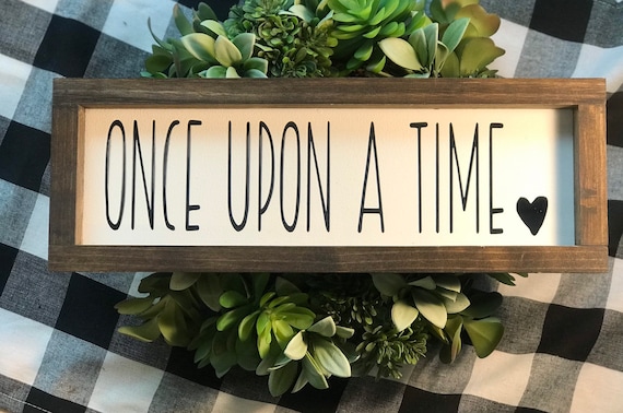 Once Upon A Time Sign| And They Lived Happily Ever After Sign|Fairytale Decor|Princess Decor|Bedroom Decor|DixieFarmDesignsLLC
