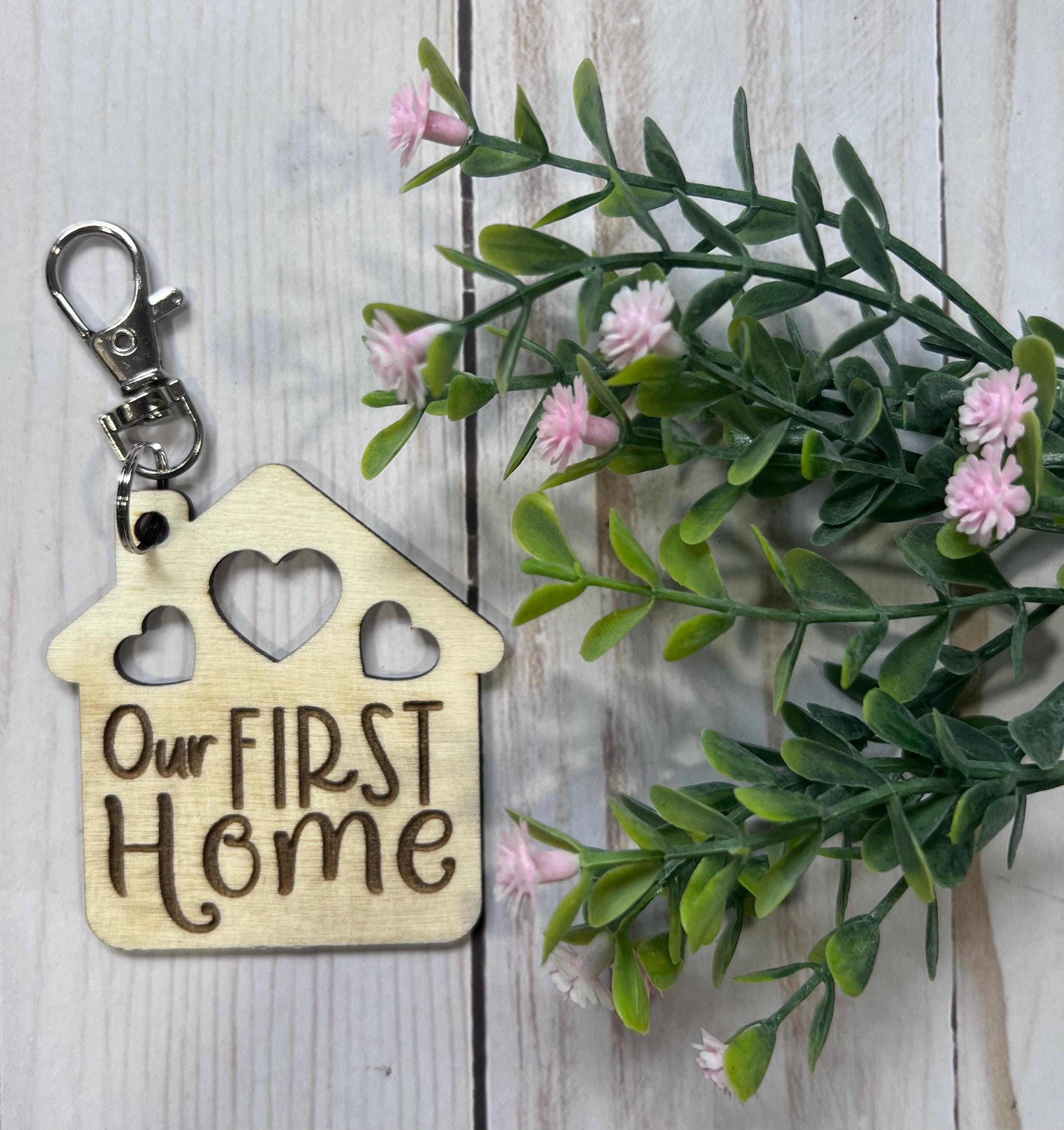 Laser Engraved - Home Keychain|keychain|first Home|home Decor|our First ...