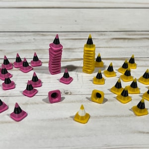 3D Printed Mini Stackable Traffic Cones|Traffic Cone|Funny Decor|DixieFarmDesignsLLC