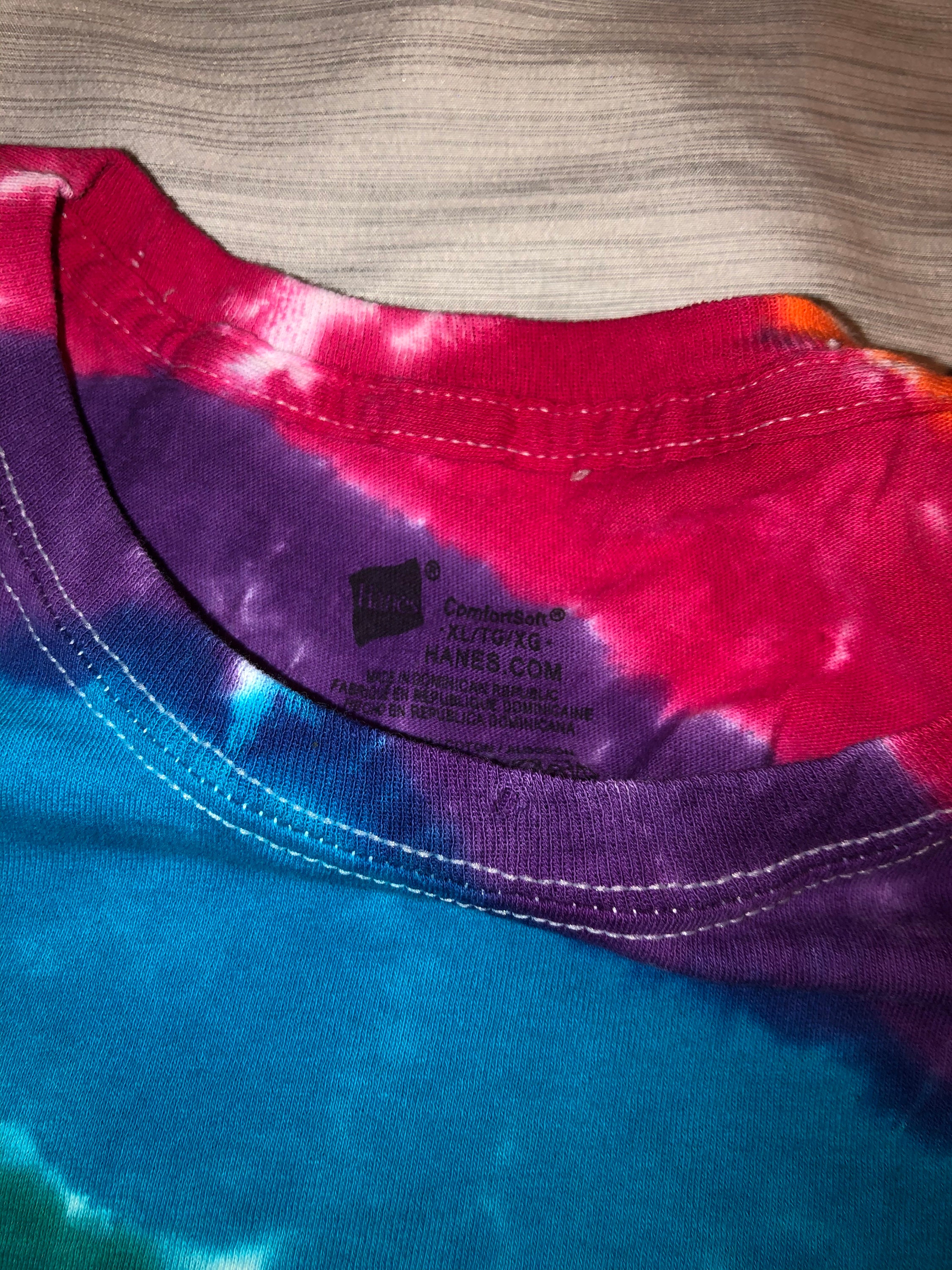 Adult XL rainbow tie-dye | Etsy