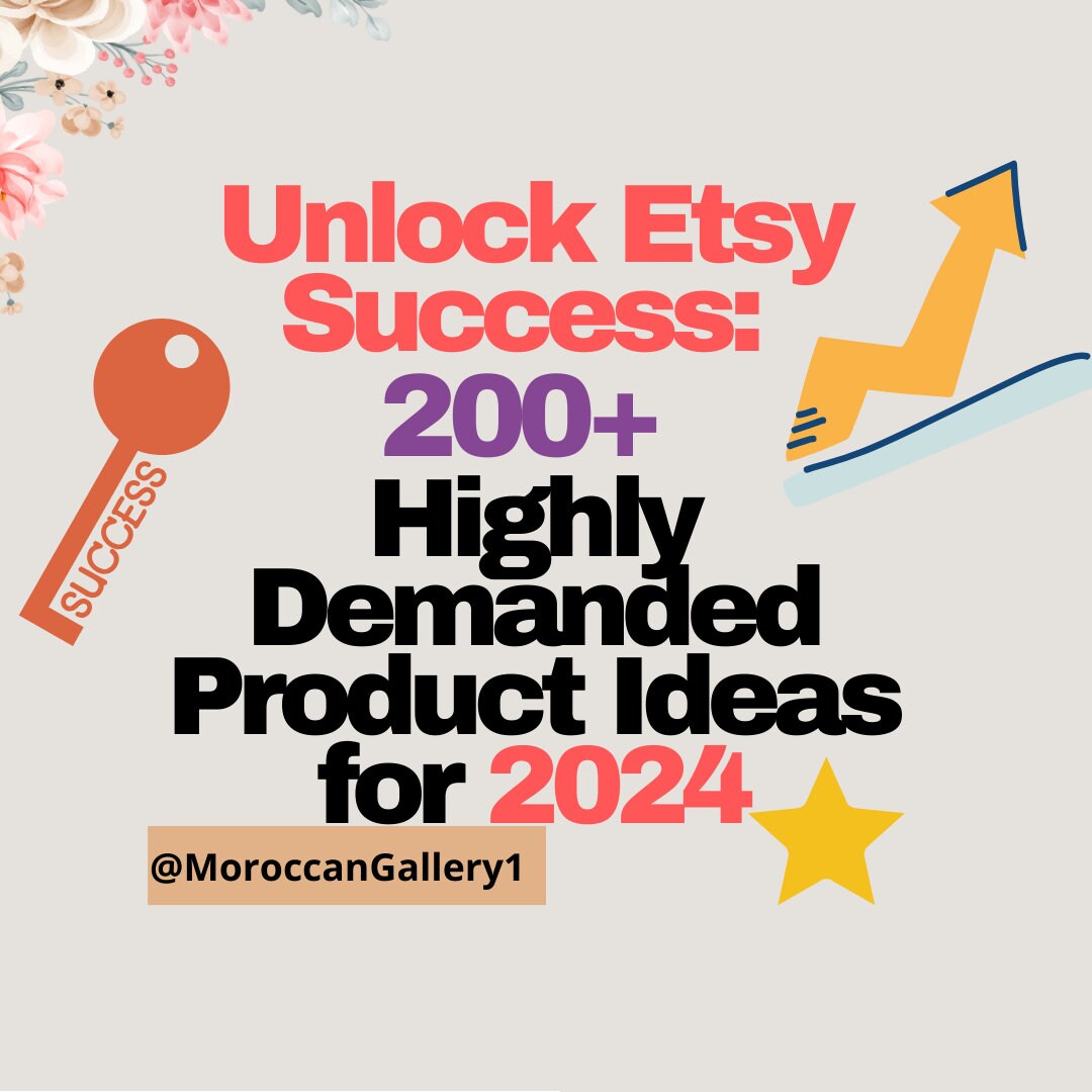 List of 200 Product Ideas to Sell on Etsy, Top Digital Product Ideas ...