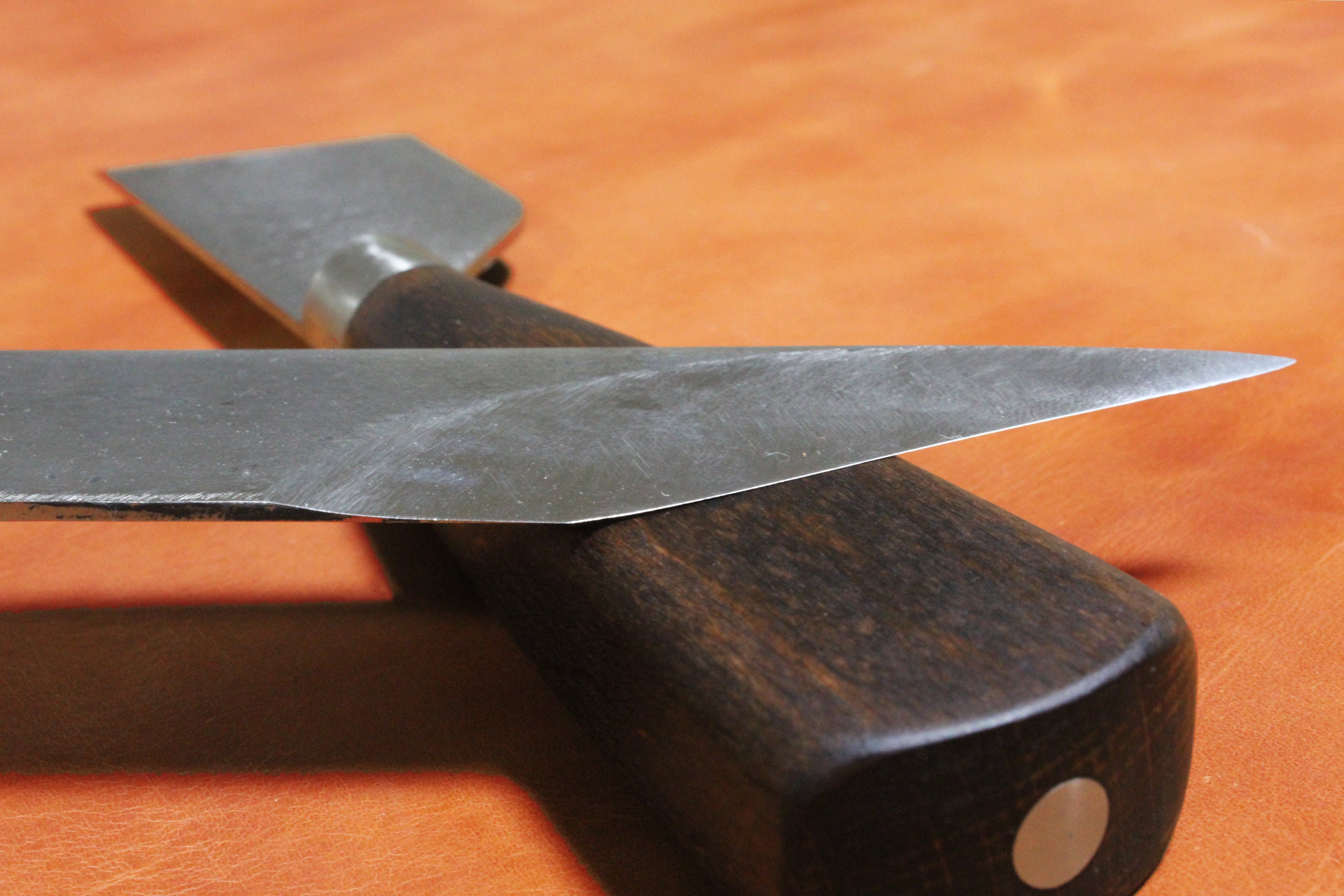 Big Leather Skiving Knife Wide Leather Skiver One Bevel Etsy