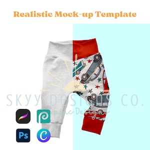 Leggings realistic mock-up template for procreate photoshop and canva, Seamless pattern mock-up, your design here seamless file mock-up