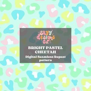 Pastell Blau Gepard digitales nahtloses Muster für Stoffe und Tapeten, Blaues Leoparden Rapportmuster, Digitales Papier Gepard blau