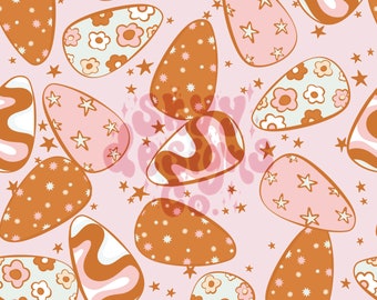 Diseño digital sin costuras de huevos de Pascua retro brillantes para telas de Pascua e impresión de superficies.