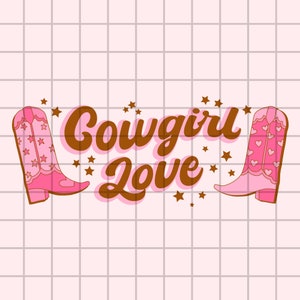 Western Valentine PNG Design Download, Digital PNG sublimation Design for Valentine&#39;s Day, Valentine Western PNG Design, Cowgirl Valentine
