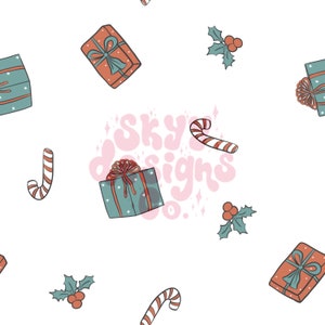 Christmas presents seamless pattern for Christmas, Presents seamless repeat pattern for Christmas fabrics