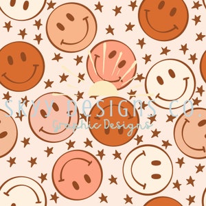 Smiley Face Seamless File Character Seamless Pattern Boho Etsy Smiley Face Seamless File Character Seamless Pattern Boho Etsy