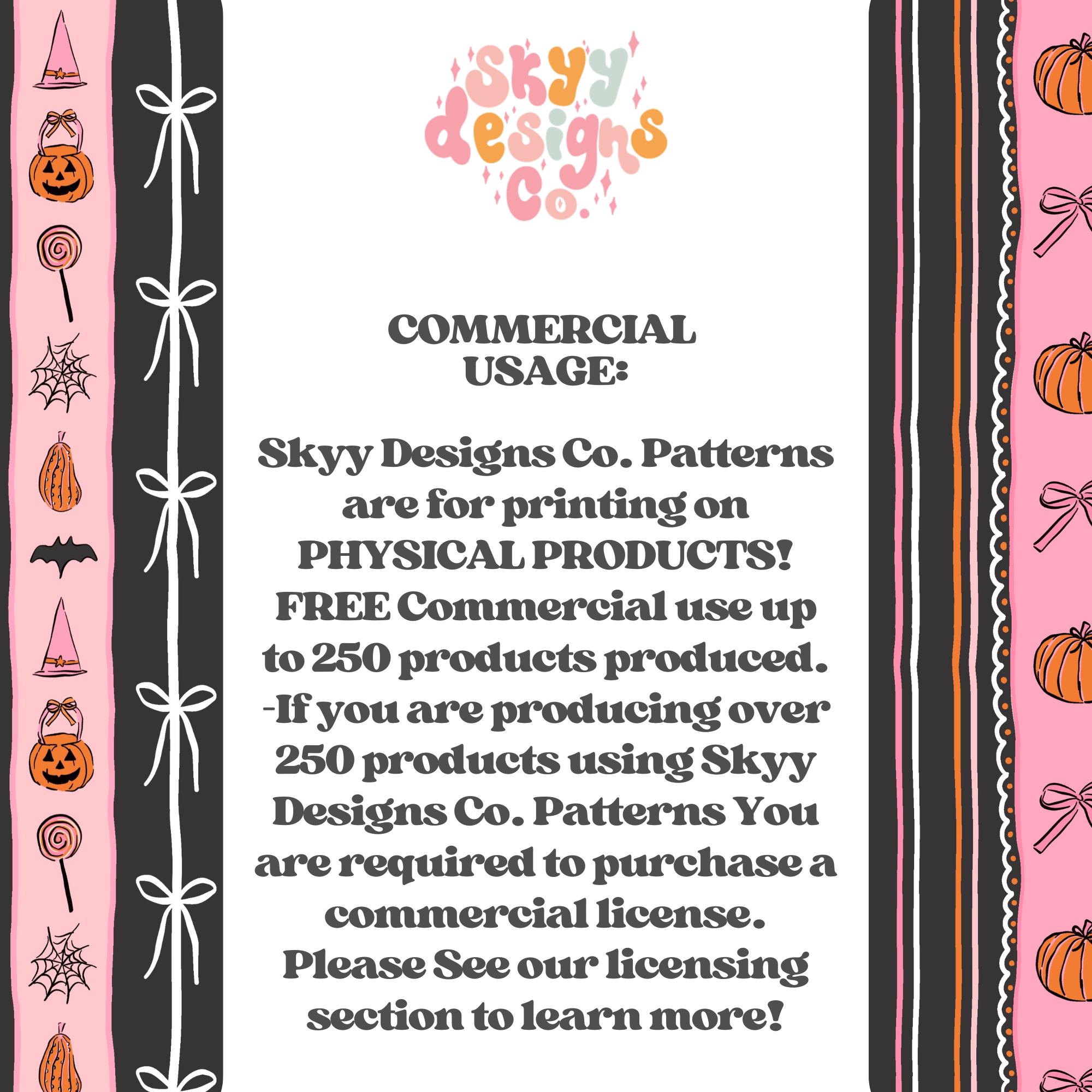Spooky Bow Stripes Seamless Pattern for Halloween, Preppy Pumpkin ...