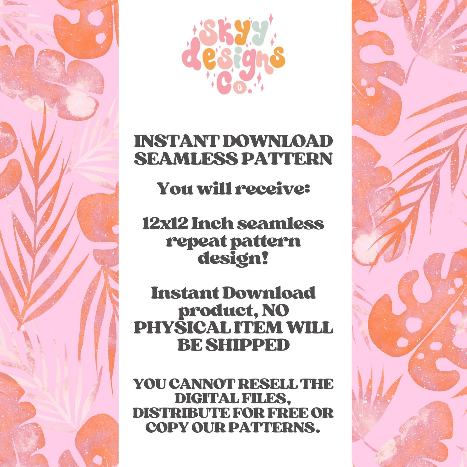 Watercolor Tropical Leaves Seamless Pattern for Summer, Preppy Beach ...