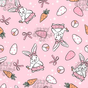Trendy Kokette Osterhasen digitales nahtloses Muster für Gewebe, Ostern-Wiederholungsmusterpapier, Kinder Nahtlos, kommerzielle Nutzung, sich wiederholen
