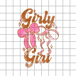 Girly Pink Bows Preppy PNG Design Download, Digital PNG sublimation Design for Coquette aesthetic, PNG File for T-shirts, Girly Png