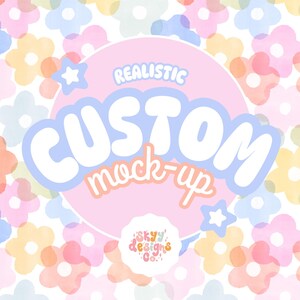Custom Realistic Product or Clothing Mockup Template for Procreate, Photoshop, Canva