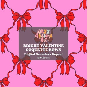 Felgekleurde Valentijnsstrikken Naadloos patroon voor stoffen, digitale papieren strikken voor Valentijnsdag, Naadloos patroonontwerp boho