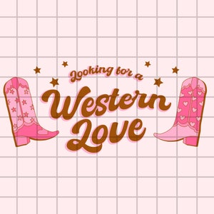 Western Valentine PNG Design Download, Digital PNG sublimation Design for Valentine&#39;s Day, Valentine Western PNG Design, Cowgirl Valentine