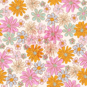 Motif floral d'été sans couture pour sublimation de tissu floral bohème, motif floral sans couture pour l'été