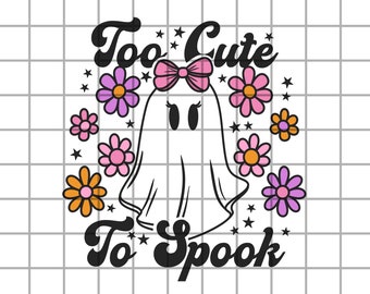 Floral Ghost PNG, Halloween Shirt Design (Digital Download
