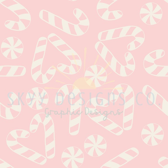 Pink Candy Cane Background