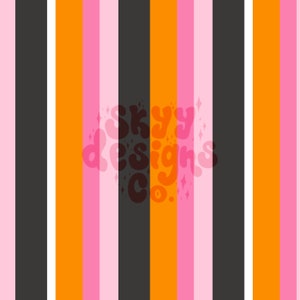Modello senza cuciture digitale alla moda a strisce di Halloween per tessuti e carte da parati, modello di carta Stripe Digital, carta digitale a strisce di Halloween