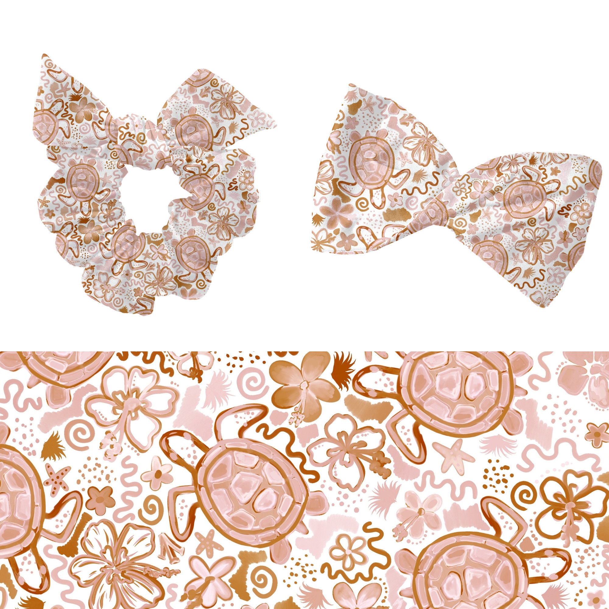 Boho Neutral Watercolor Sea Turtles Digital Seamless Pattern for ...