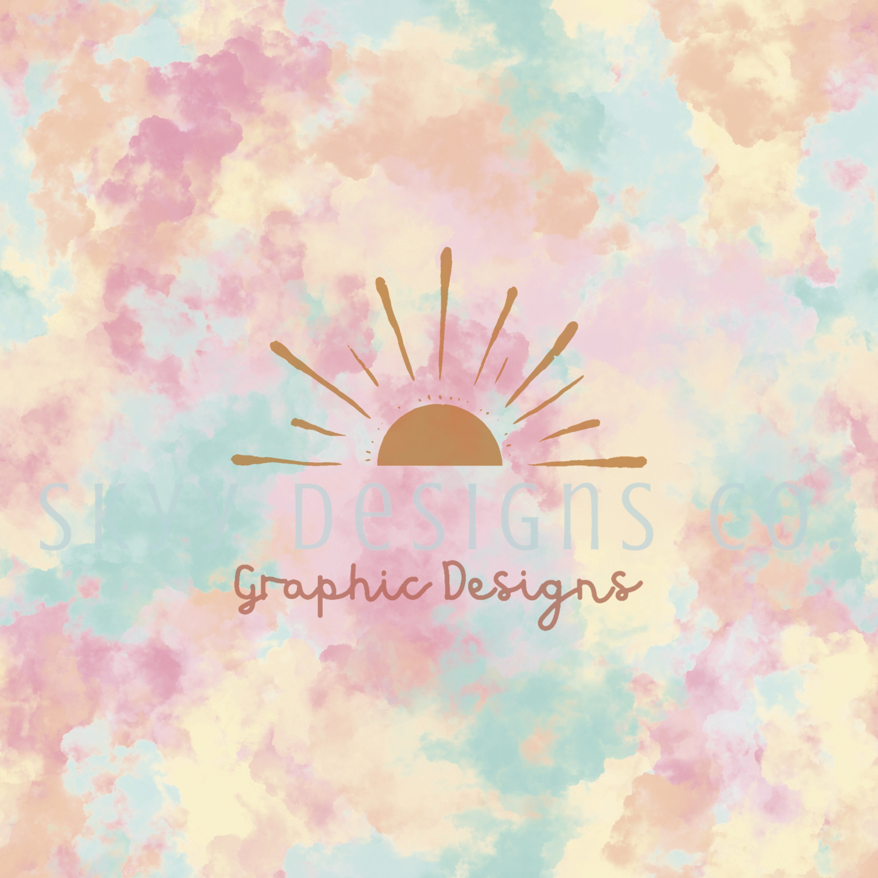 Pastel Tie Dye Digital Seamless Pattern for Fabrics and - Etsy