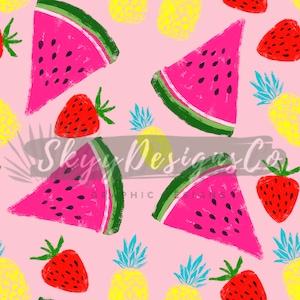 Helle Früchte digital nahtlose Muster für Stoffe und Tapeten, Neon Früchte nahtlose Muster-Datei, digitale Papier Früchte, Kinder nahtlose Muster