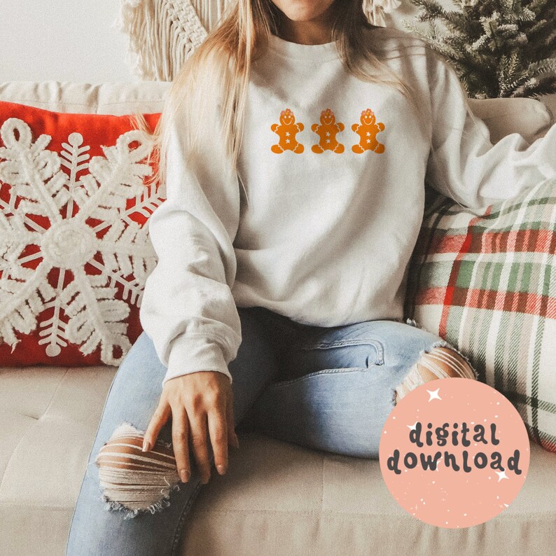 Floral Gingerbread Digital Seamless Repeat Pattern for - Etsy