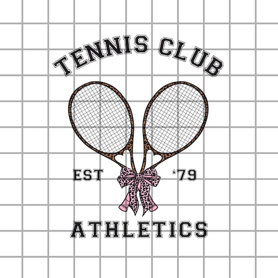 Girly Tennis Club PNG Design, Athletic Tennis PNG Design, Cheetah