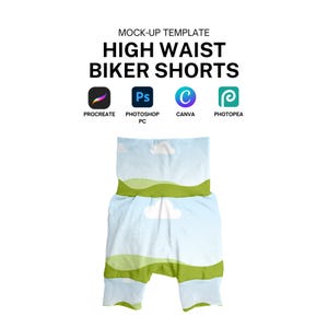 Kids Waistband Shorts Realistic Mockup Template for Procreate, Canva, Photoshop Digital Download