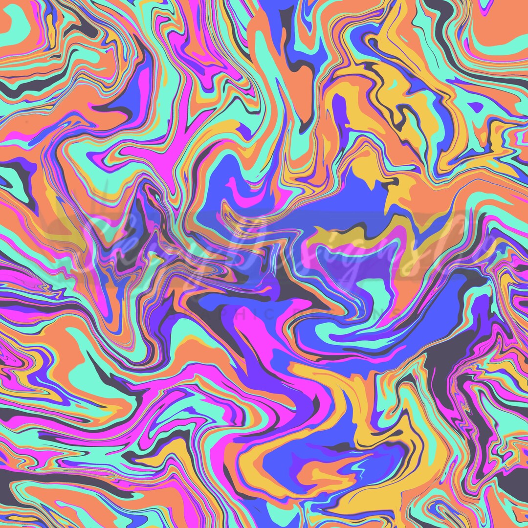 Bright Colorful Marble Seamless Pattern, Abstract Groovy Pattern Paper ...
