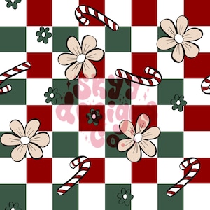 Retro Weihnachten floral digitale nahtlose Muster für Stoffe und Tapeten, Weihnachten floral digitales Papier, Winter floral nahtlose Rapport