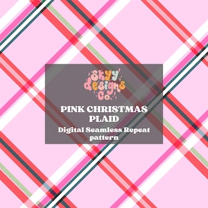 Weihnachten Gingham Karo Muster digitale nahtlose Muster für Stoffe und Tapeten, Weihnachten Vichy-Karo Papier, Winterdatei