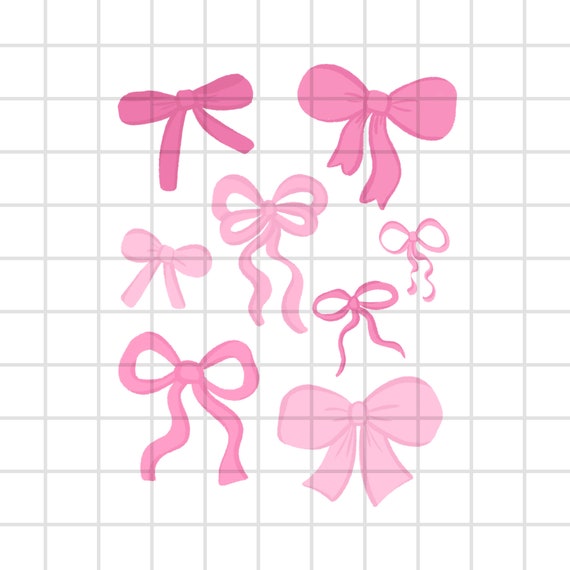 Pink Bows PNG Design, Coquette T-Shirt Design Digital Download
