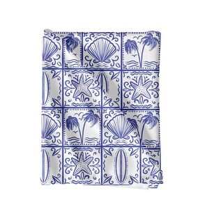 Nautical Tile Seamless Pattern for Summer, Watercolor Beach Patchwork ...
