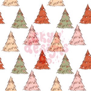 Weihnachten digital nahtlose Muster für Stoffe und Tapeten, groovy mit nahtlosen Muster, digitales Papier Retro-Weihnachtsmuster