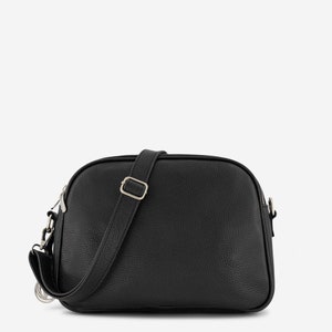 Black leather bag, handmade leather bag, handbag, crossbody bag, woman leather bag, elegant leather bag, casual leather bag, night out bag