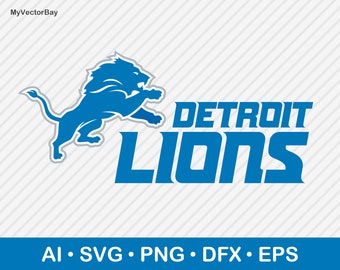 Detroit Lions Svg Etsy