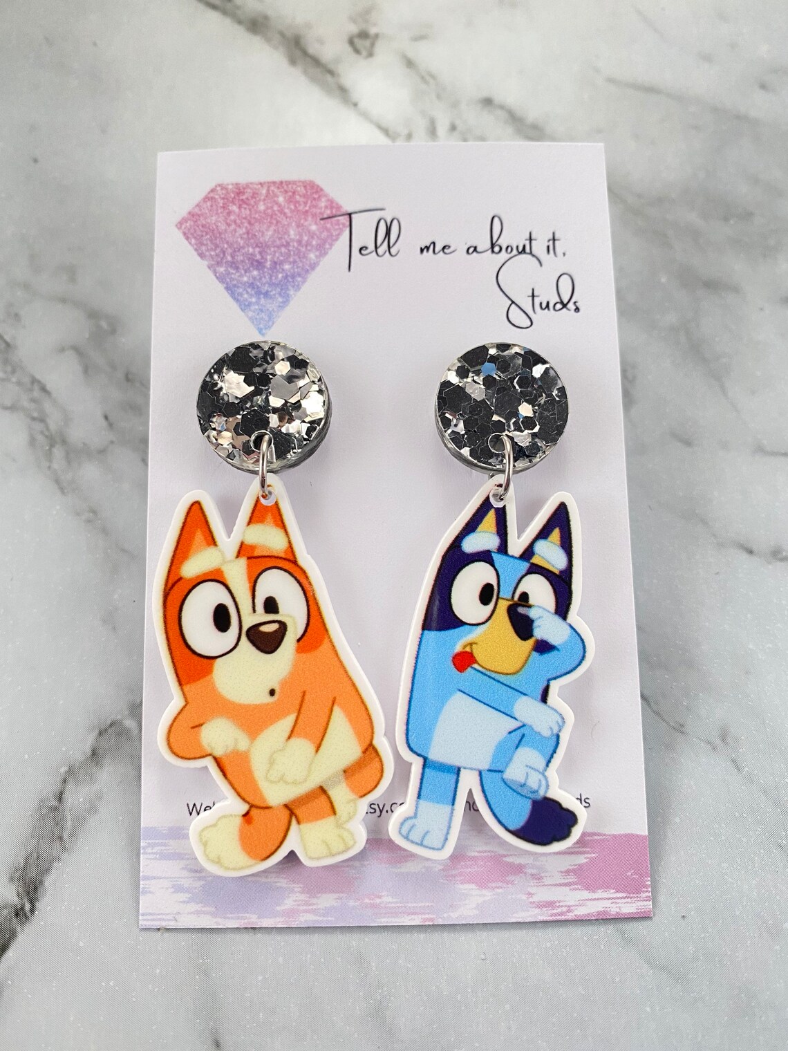 Bluey Novelty Earrings Etsy