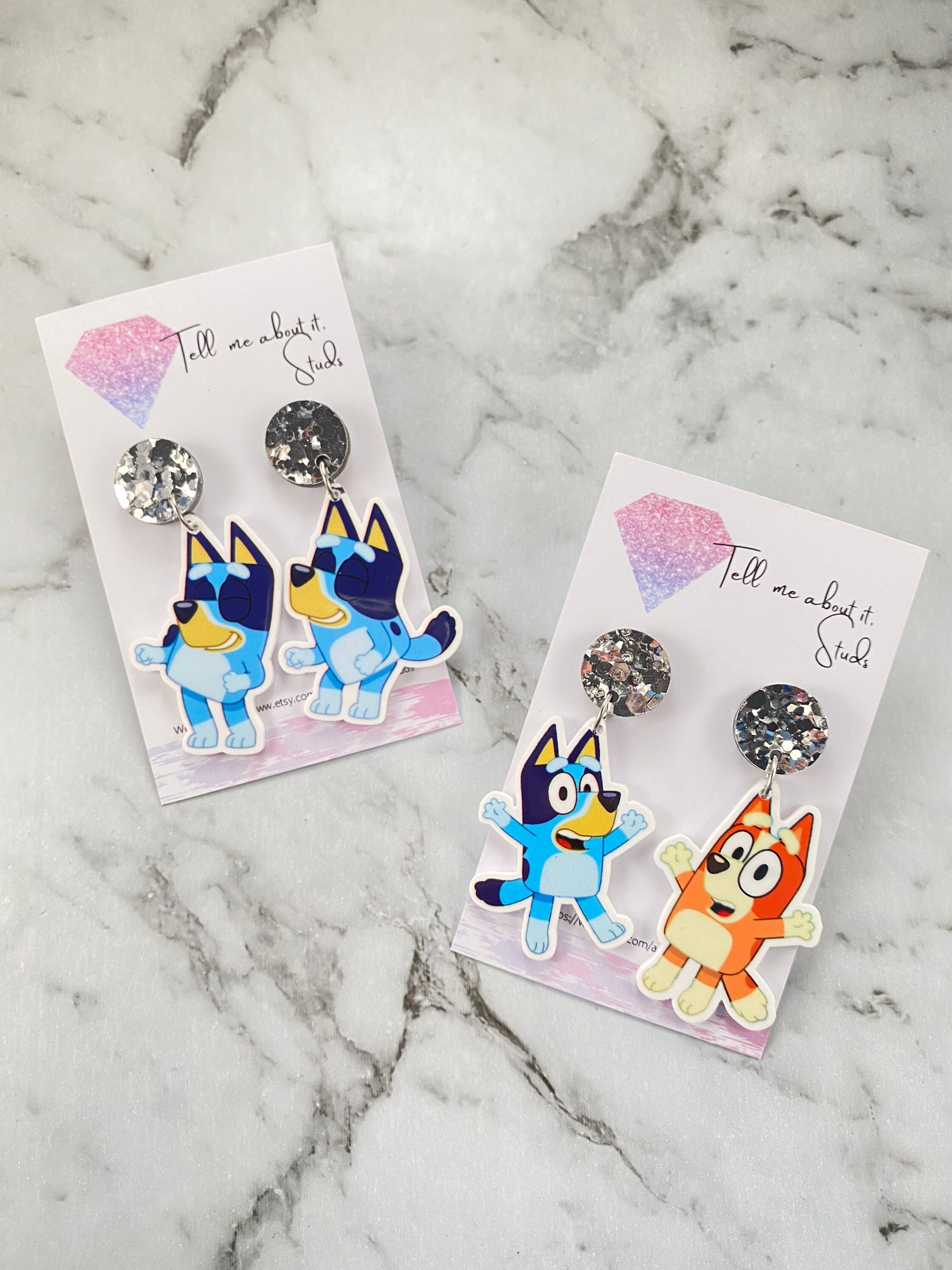 Bluey Novelty Earrings Etsy Australia