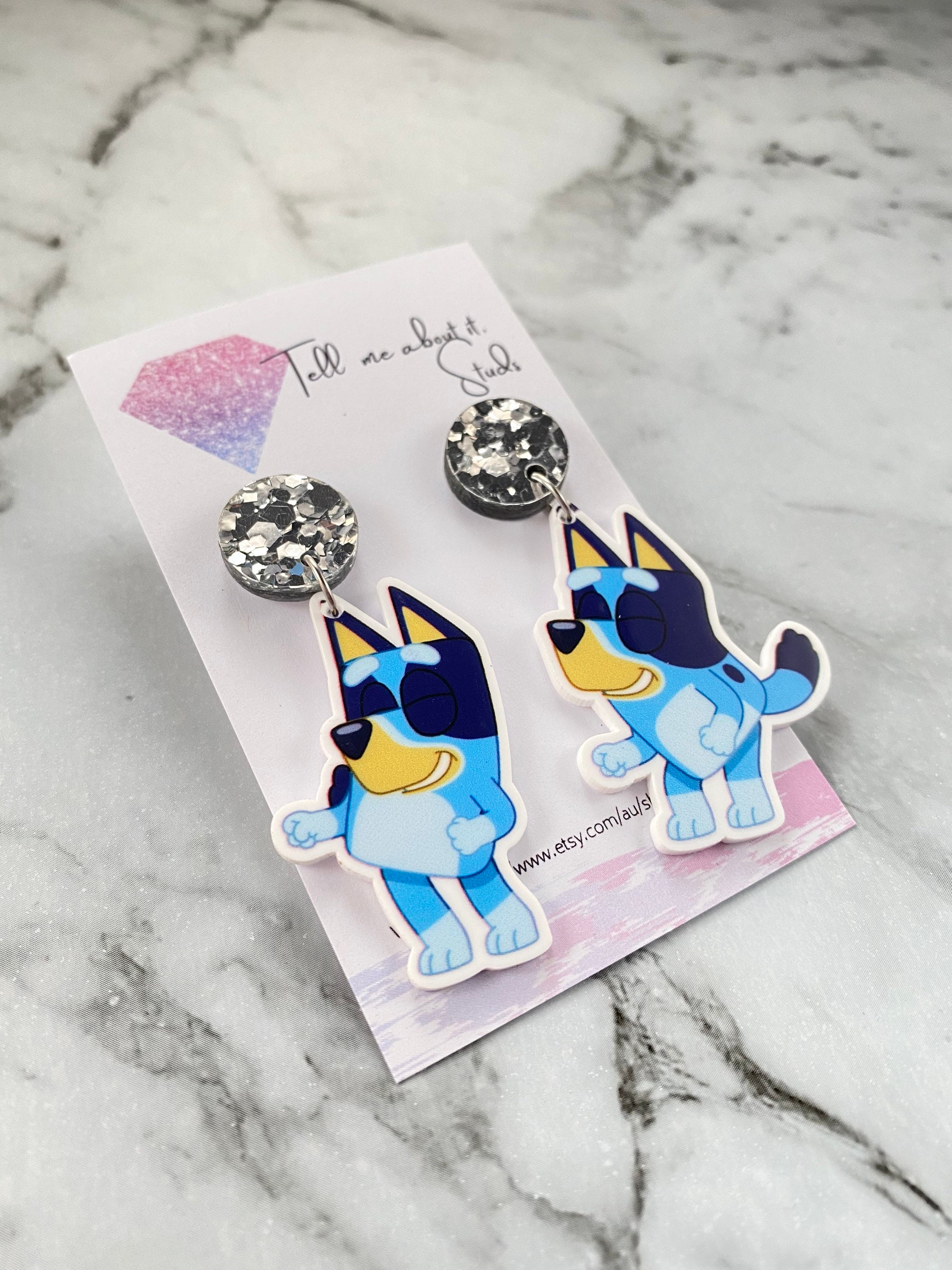 Bluey Novelty Earrings Etsy Australia