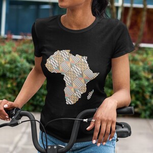 Kente African Map T-shirt / Unisex African T-Shirt / African / Love Africa / Continente Africano