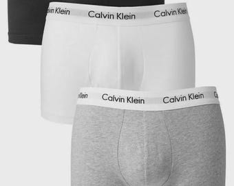 Calvin Klein Men Boxer Cotton Stretch Low Rise Trunks - 3 Pack