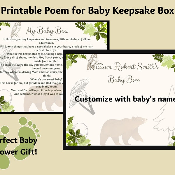 Keepsake Poem Etsy