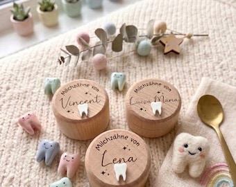 Personalized milk tooth box with name | Personalized milk tooth box | Tooth fairy | Box for milk teeth | Tooth box | Children's | Wooden box | Tooth box | Wooden box