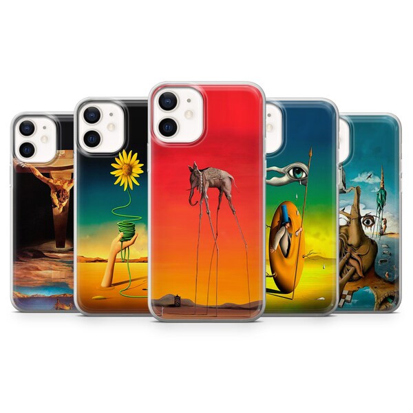 Salvador Dali Handyhülle Ästhetische Hülle iPhone 15 14 11 Pro 12 13 XR XS X 7+ 8 SE Samsung S23 S22 S21 S20 S9 A12 A14 A52 A53 Huawei 20