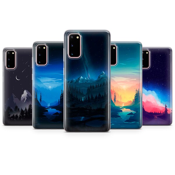 Night Sky Minimalism Phone Case Aesthetic Cover | Google Pixel 8 7 Pro 7 7A 6 6A 6 Pro 3A 3XL 4 4A 4XL 5A iPhone Huawei 20 30 OnePlus Xiaomi